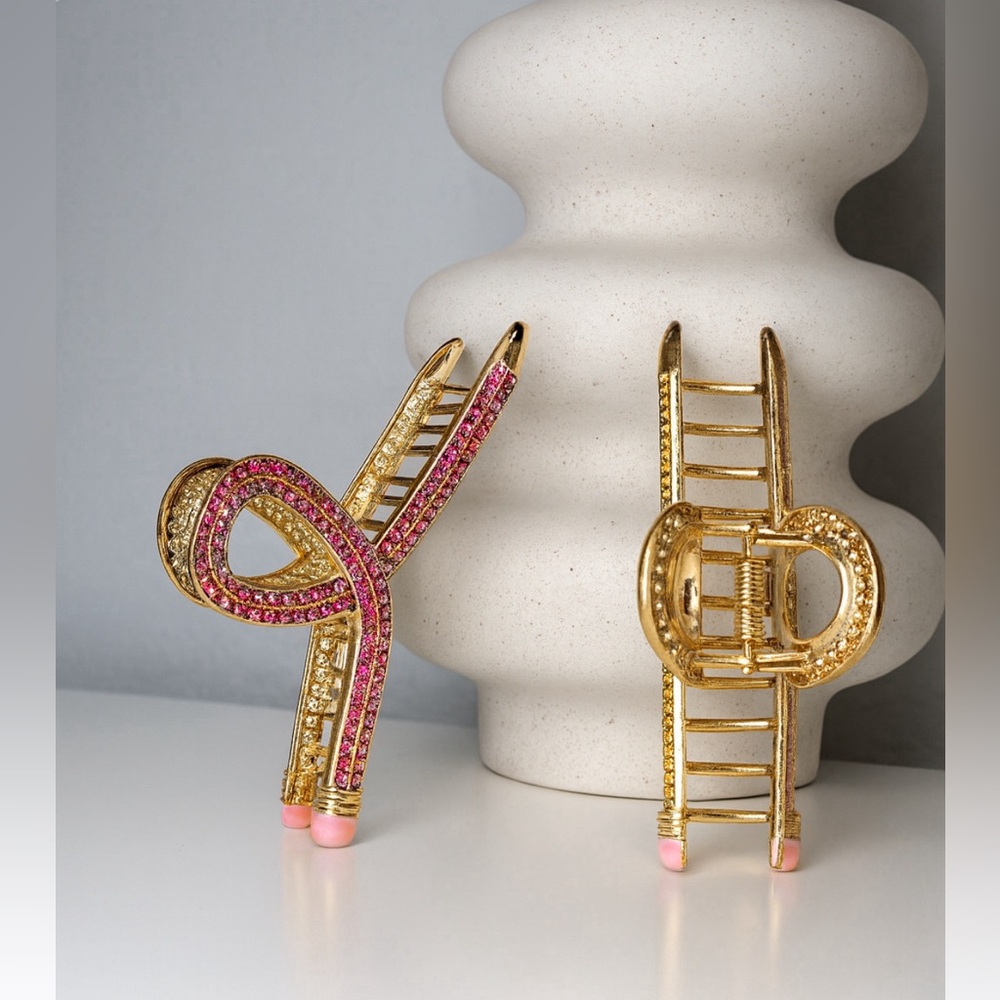 Stylish Pencil Hair Claw Clip - Pink 1piece (brand new)
